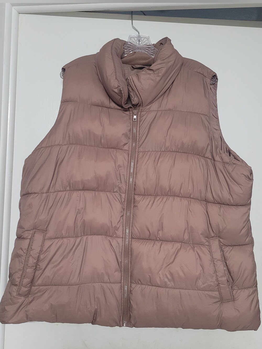 Women's Puffer Vest - Mauve Taupe